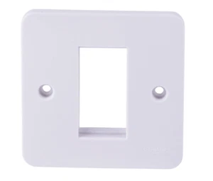 SCHNEIDER GGBL8050 Schneider Lisse 1 Gang 1 Module Plate White  - Picture 1 of 1
