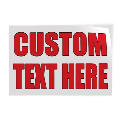 Calcomanías Adhesivas Texto Personalizado Aquí Carrocería Taller Reparación de Automóviles Tienda B Etiqueta Letrero Foto 1 de 4