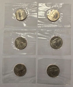 SIX (6) 1986 United States Liberty Half Dollar Uncirculated Coins - Picture 1 of 2