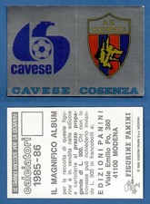 SCUDETTI FOOTBALLERS PANINI 1985/86 - NEW/NEW N.561 CAVESE/COSENZA
