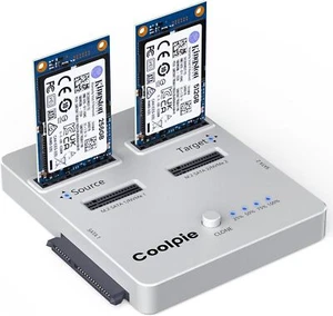 Lector clonador NVMe/SATA para disco duro M.2 NVME/SATA、mSATA、SATA 2.5''SSD/HDD、3.5'' - Imagen 1 de 9