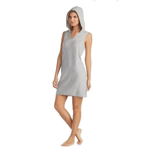 NWT Stan Herman Women's Robe Baby Terry Hooded Pullover Sz M MSRP $58. - Image 1 of 2