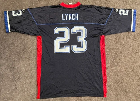 Men's Reebok NFL Buffalo Bills Marshawn Lynch Blue Football Jersey #23 XL Cover