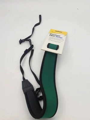 Promaster Contour Camera Strap GREEN  Heavy duty neoprene w/ Quick Release #6555 - Image 1 of 3