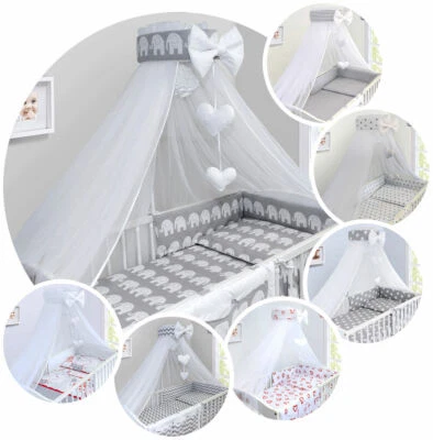 Universal Canopy Holder Pole Bar Drape Mosquito Net with Ribbon Fits Cot Cot bed - Image 1 of 2