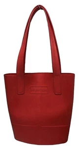 Hunter For Target Red Rubber Tote Bag Double Handles Shoulder Bag Ice Bucket PO - Picture 1 of 11