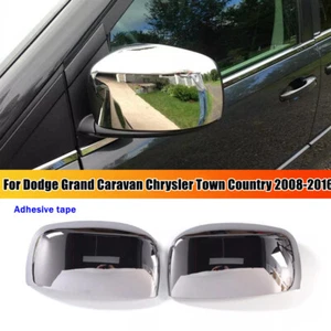 Chrome Side Mirror Cover For Dodge Grand Caravan Chrysler Town Country 2008-2016 - Picture 1 of 10