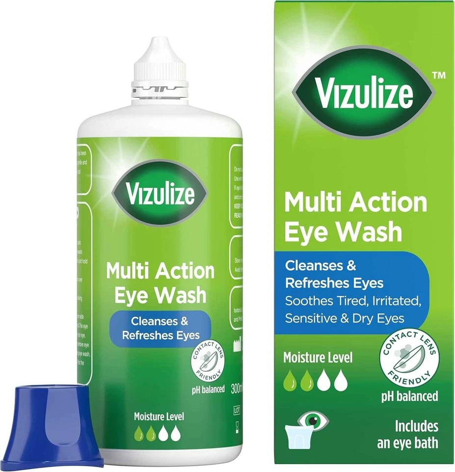 Vizulize Eye Wash for Red tired Eyes - 300ml