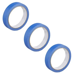 3-Pack Blue Low-Tack Masking Tape - Decorative DIY Craft Painting Tape - Picture 1 of 5