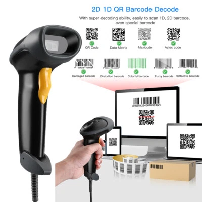 Eyoyo 2D 1D QR Barcode Scanner USB Bar Code Scanner PDF417 Data Matrix Reader