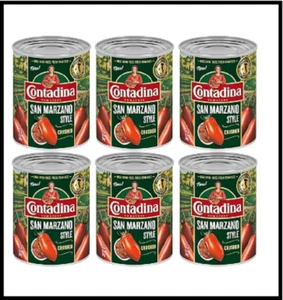Contadina San Marzano Style Crushed Tomatoes 28 oz Pack of 6 Cans - Picture 1 of 4