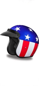 Casco de motocicleta Daytona Cruiser de cara abierta aprobado por el DOT - hombres, mujeres y jóvenes - - Imagen 1 de 13
