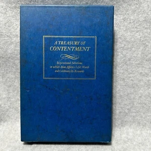 A Treasury of Contentment Compiled & Edited by Ralph Woods Hardcover Book 1969 - Picture 1 of 13