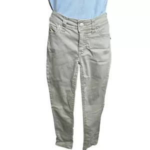 Seven 7 Womens Jeans Size 6 Green Starlette Crop Stretch Button Closure Pockets - Picture 1 of 8