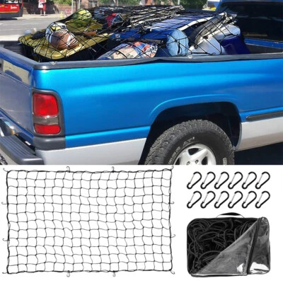 Сетка грузовая эластичная для прицепа грузовика Dodge RAM 1500 2500 4 фута x 6 футов до 8 футов x 12 футов - Изображение 1 из 4