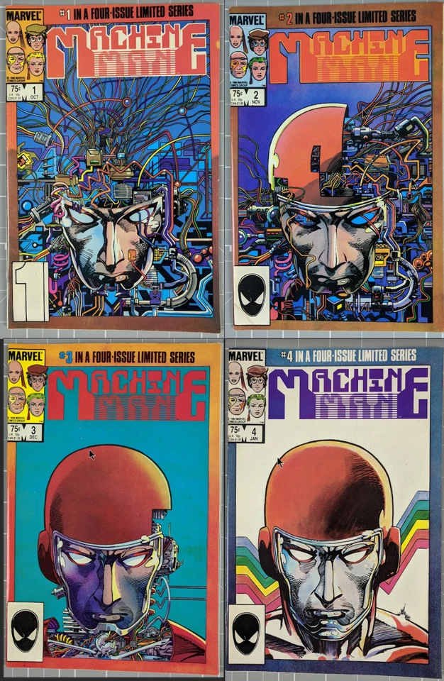Machine Man #1 #2 #3 #4 (1984)  - Lot of 4 - Marvel Comics -BARRY WINDSOR-SMITH! - Image 1 of 4