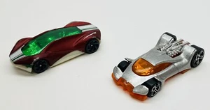 2000 Hot Wheels VULTURE Silver/Orange & 2017 Exotique Red/green - Picture 1 of 8