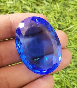 109.90 Ct Flawless Oval Cut Neon Blue Paraiba Apatite AAA Quality Loose Gemstone - Picture 1 of 8