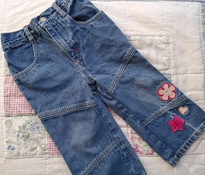 Pantalones de mezclilla The Baby Duck nuevos y usados para niños descoloridos gloria niñas 2T Foto 1 de 4