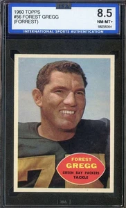 1960 Topps #56 Forrest Gregg ISA 8.5 (RC) Packers HOF Nicely Centered *INVAJ3431 - Picture 1 of 2
