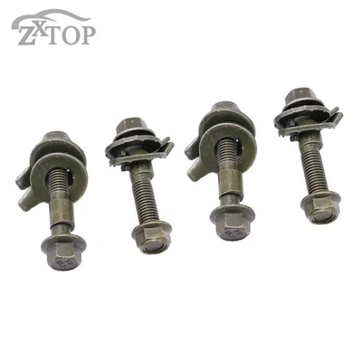 Kit de pernos de leva de alineación de ruedas traseras de 14 mm 4 piezas pernos de inclinación ajustables para rueda de automóvil Foto 1 de 4