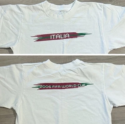 Vintage 2006 Germany Italy FIFA World Cup Men’s MEDIUM T-Shirt Adidas Italia - Image 1 of 3