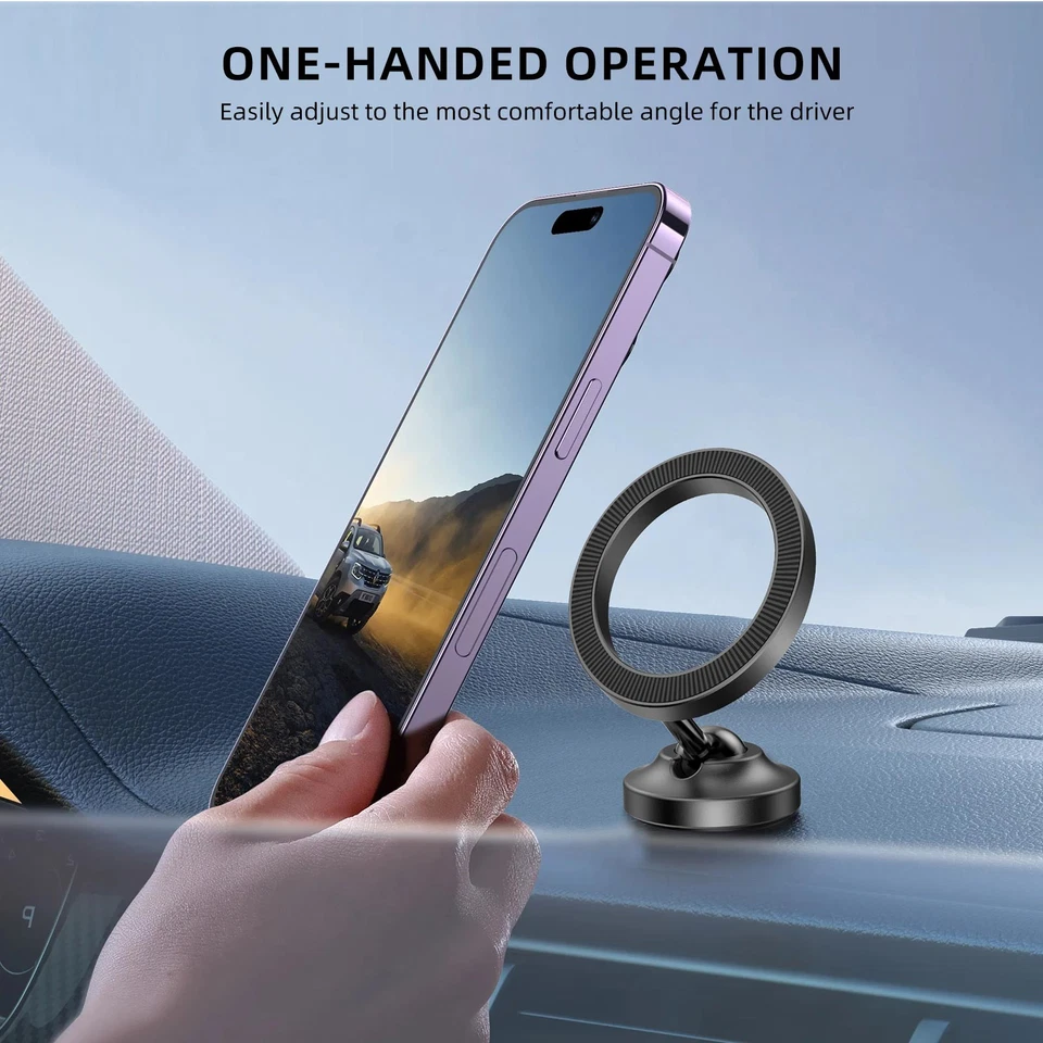 360 Car Phone Holder Windscreen Dashboard Suction Mount Stand For Universal - Image 1 of 4