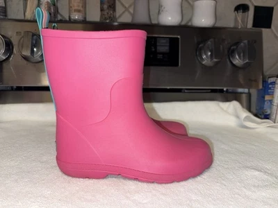 Totes Big Girls Pink Waterproof Rain Boots - Size 4/5 - Imagem 1 de 4