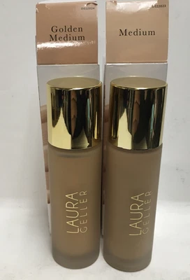 LAURA GELLER Double Take Light Liquid Foundation New w/ Box Full Size Choose one - Image 1 of 3