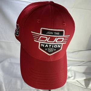 Wilson Staff Duo Nation Golf Hat / Embroidered / Red / Velco Strap Back - Picture 1 of 11