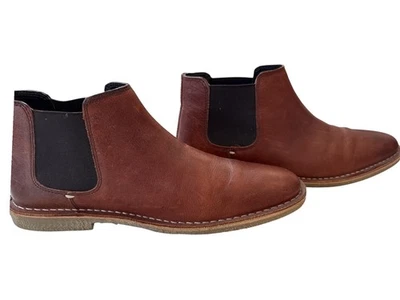 Kenneth Cole 男式皮靴棕色 SFU7LE007 尺码 8.5 — 第 1/4 张图片