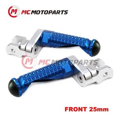 Para Aprilia RSV4 1000 R Factory 09-17 16 MPRO 25mm Bajadora AZUL Rider Pie Clavijas Foto 1 de 4