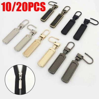 Zipper Fixer Repair Pull Tab Kit Bag Replacement Molded Slider Fix Puller 10/20X - Image 1 of 4