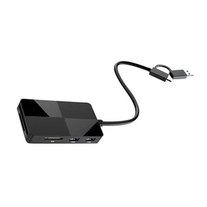 New 8 IN 1 USB 3.0 Type-C USB Smart High-Speed Memory Card Reader Adapter - Picture 1 of 15
