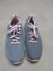 Skechers Women's Air Cooled Arch Fit Tennis Shoes Gray N Pink-Size 11 - Picture 1 of 15