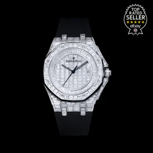 Audemars Piguet Royal Oak 41MM 18K set invisibile VVS1 FG diamanti naturali unisex - Foto 1 di 24