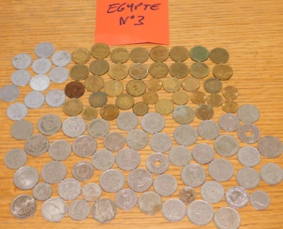 LOT monnaie LIVRE pounds PIECES MOYEN ORIENT caire EGYPTE Pyramide Gizeh SPHINX - Photo 1/4