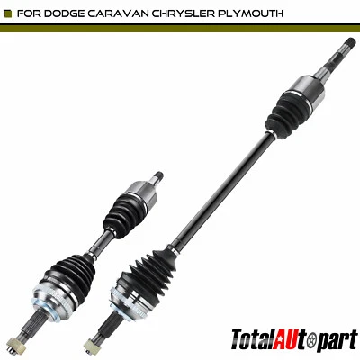 2x Conjunto de eje CV para Chrysler Voyager Dodge Grand Caravan Plymouth delantero L&R Foto 1 de 4