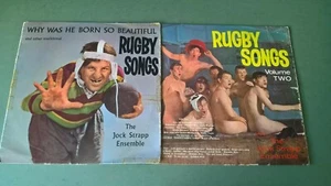 Lot of 2 The Jock Strapp Ensemble, Vinyl LP Album, 33rpm, Rugby Songs - Imagen 1 de 5
