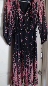 Tommy Hilfiger Women's Japanese Floral Dress - New - Picture 1 of 3