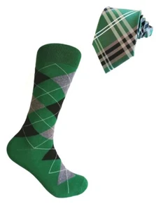 Men's  Matching Dress Socks & Necktie Set  - Picture 1 of 31