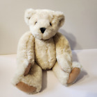 Vermont Teddy Bear Co Jointed Wypchane zwierzę Pluszowe płatki owsiane Krem ruchomy 2011