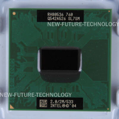 Intel Pentium M 760 2 GHz CPU Single-Core SL7SM(LE80536GE0412M)533 MHz Processor - Image 1 of 4