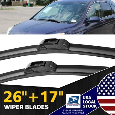 2pcs 26"17" Bracketless Car Wiper Blades Windshield FOR Subaru Legacy 2015-2021 - Image 1 of 4