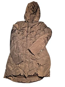 STEVE MADDEN Chocolate Brown Quilted Parka S NWOT - Picture 1 of 8