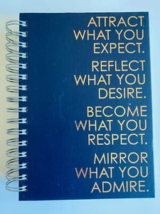 Attract What You Expect Inspirational Quote Notebook Journal Lady Jayne lined - Picture 1 of 2