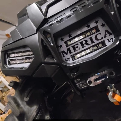 Решетка решетка светодиодная Polaris Sportsman 550 850 1000 XP 09-16 и Highlifter серая - Изображение 1 из 2