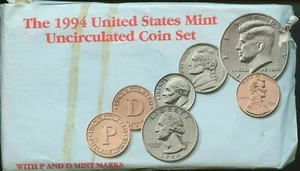 1994-P-D US Mint Set 10 Coins 20utu0416 - Picture 1 of 5