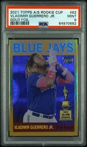 Topps All-Star Rookie Cup 2021 variación oro/50 Vladimir Guerrero Jr #62 PSA 9 - Imagen 1 de 2