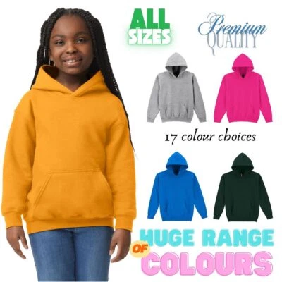 Gildan Kids Heavyweight Hoodie – Classic Fit, Ages 3–14, Soft Fleece, 271gsm - Image 1 of 4